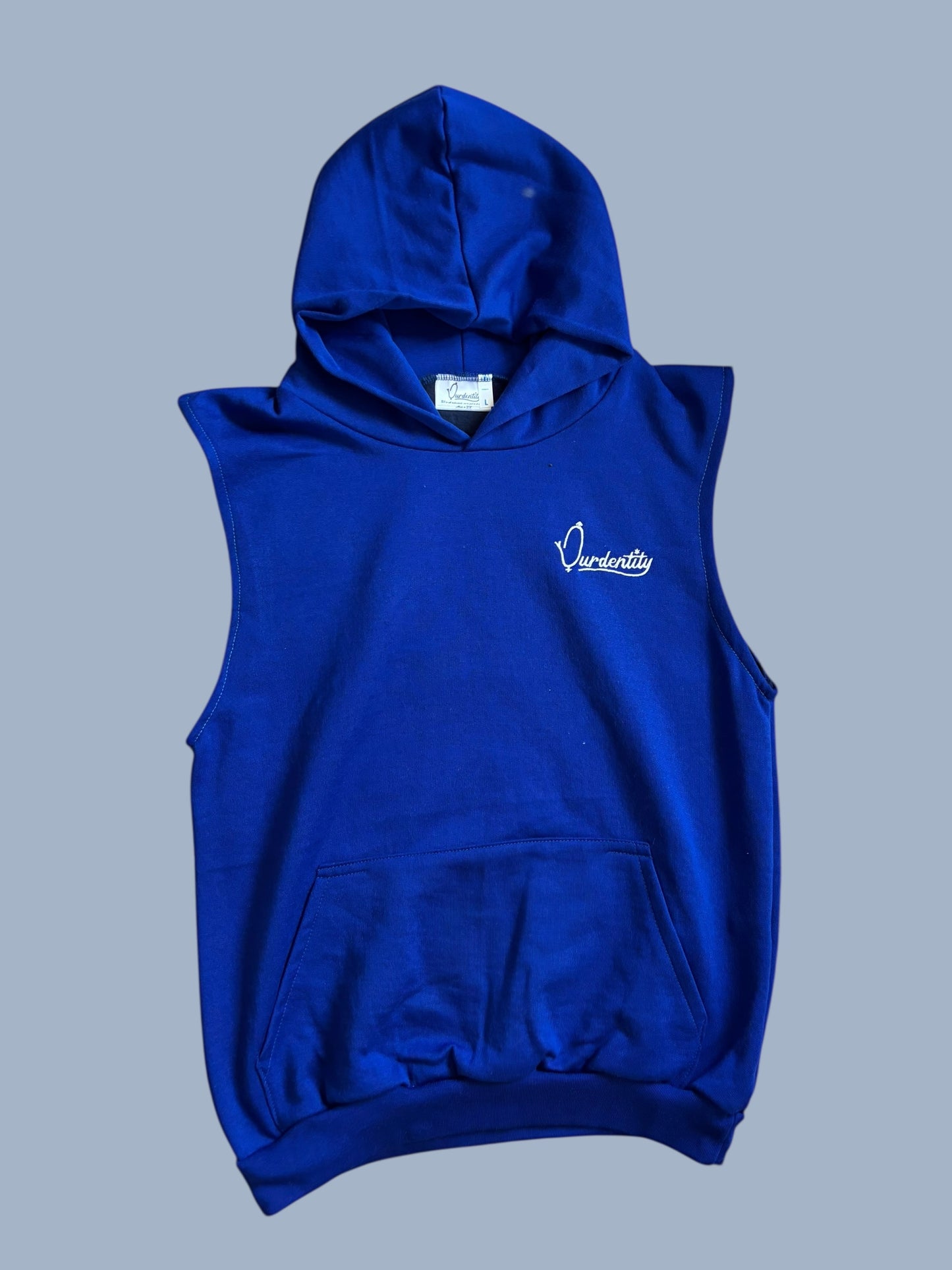 Royal Blue Sleeveless Hoodie