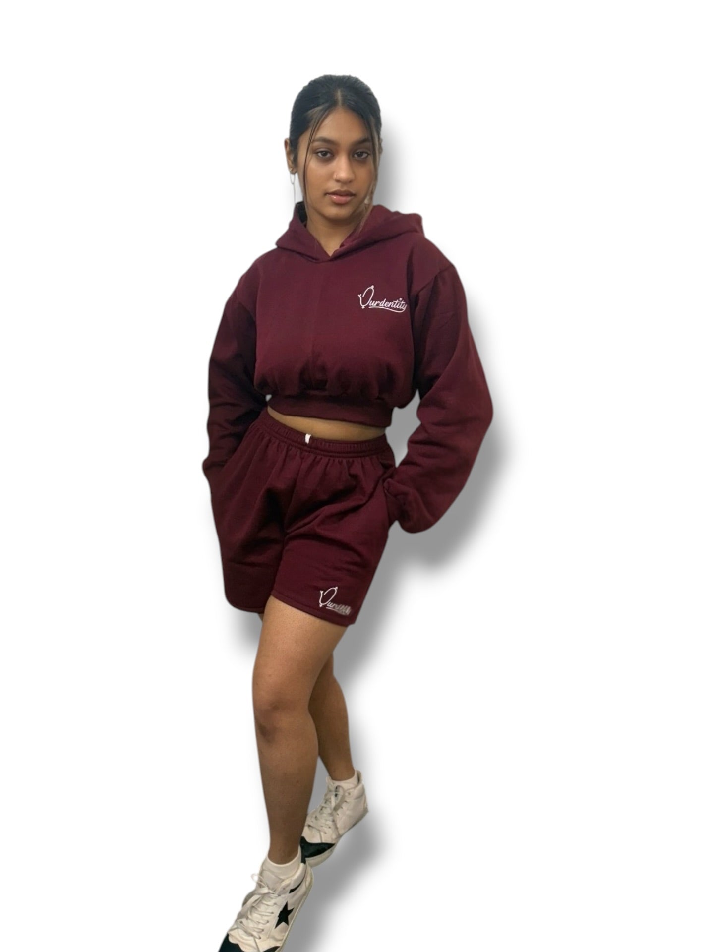 Dark wine lounge shorts