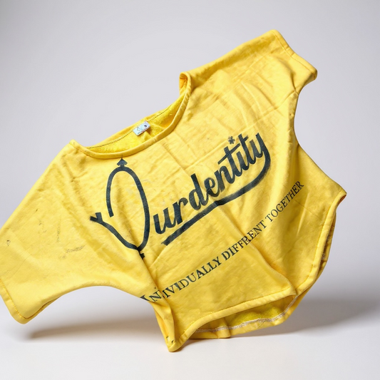 Yellow Pump Cover Gym Top