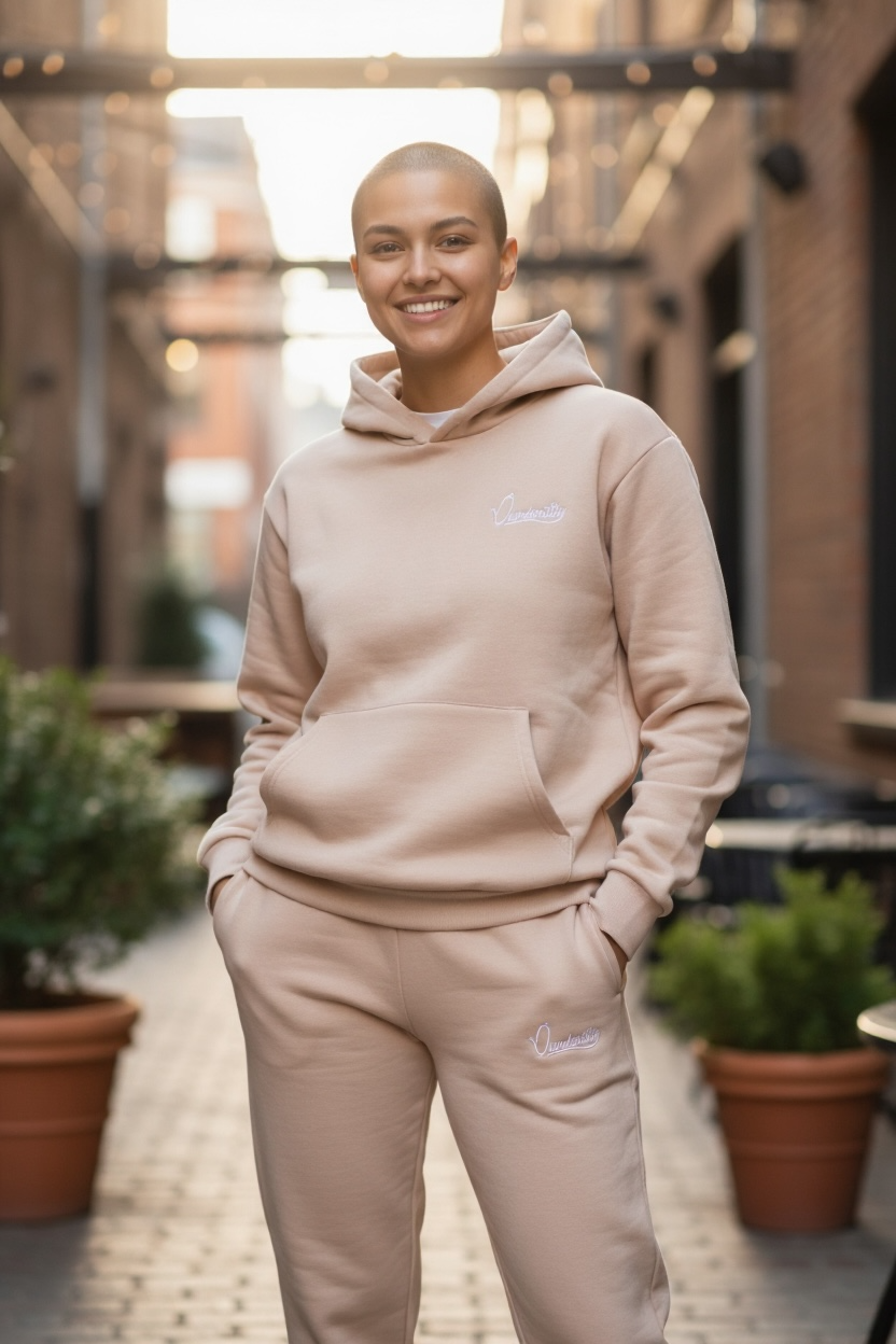 Caramel Overhead Cuff Bottom Tracksuit