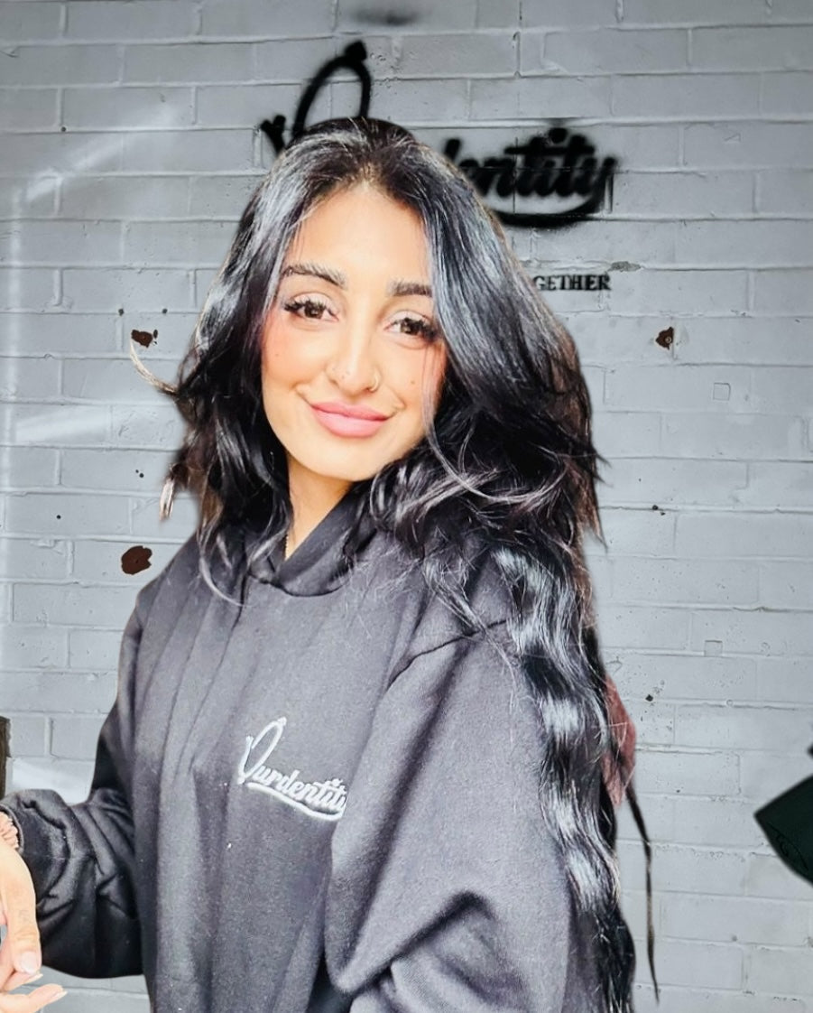 Satin Lined Black Hoodie