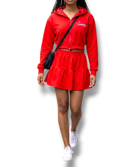 Red Rara Miniskirt
