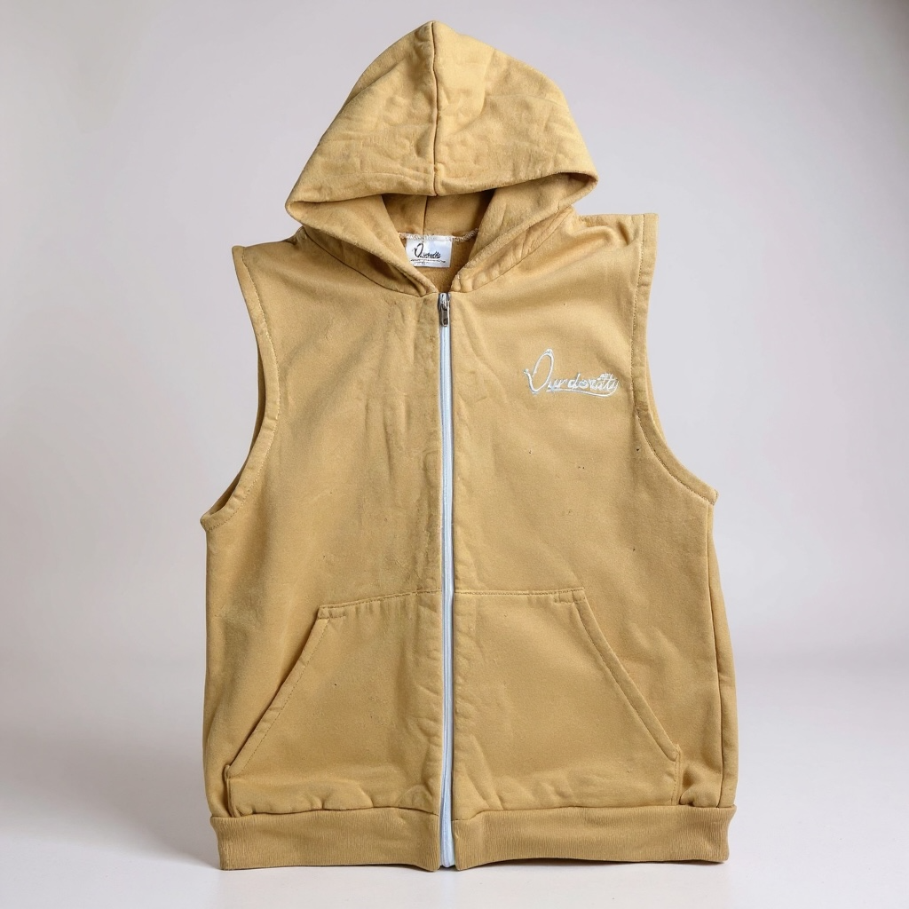 Caramel Sleeveless Hoodie