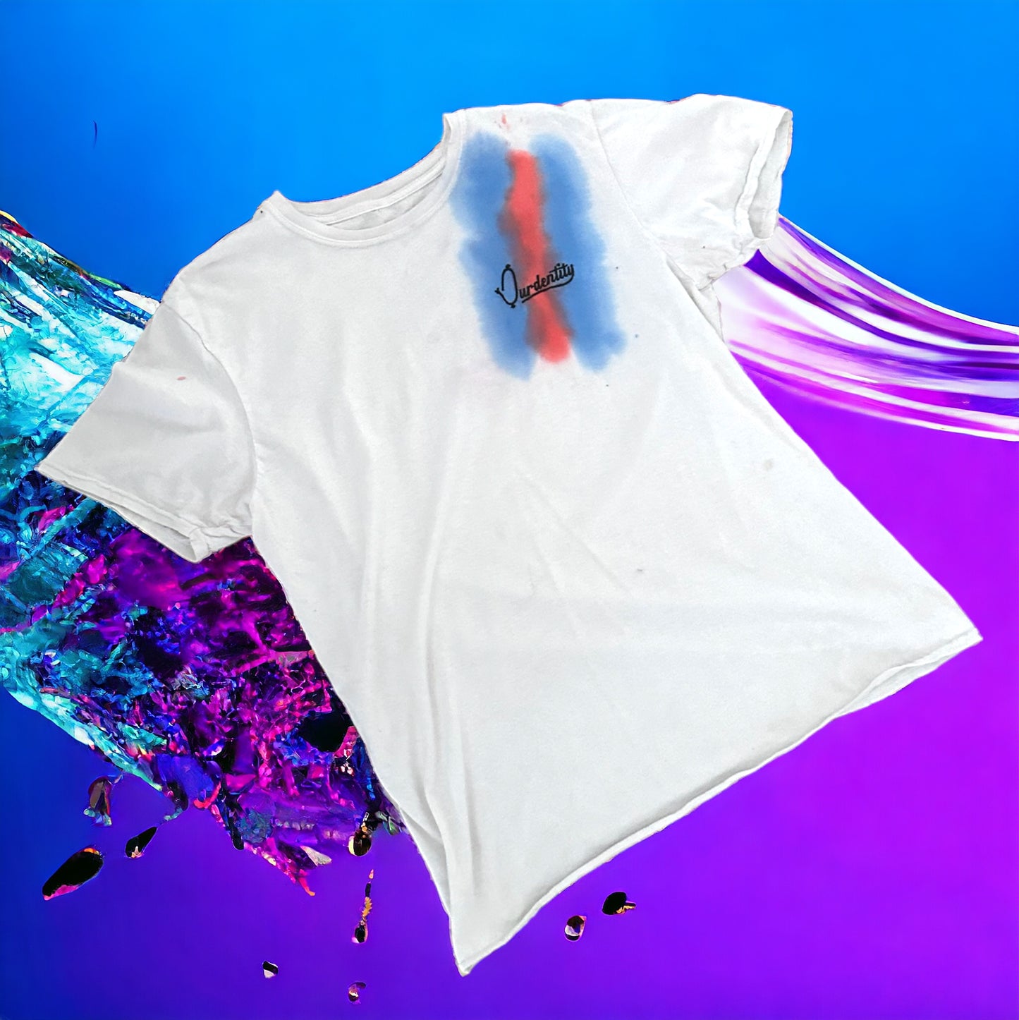 Colour splash t shirt