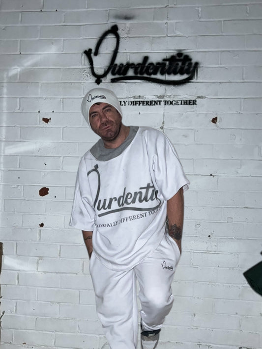 Signature White Joggers