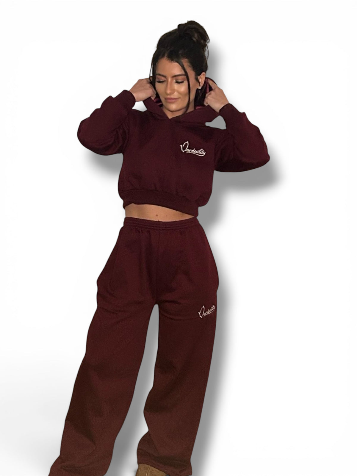 Dark Wine Baggy Style Joggers