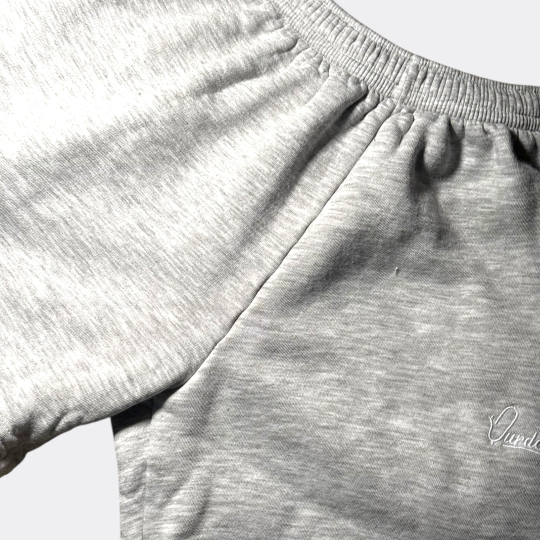 Silver Grey Tracksuit Shorts