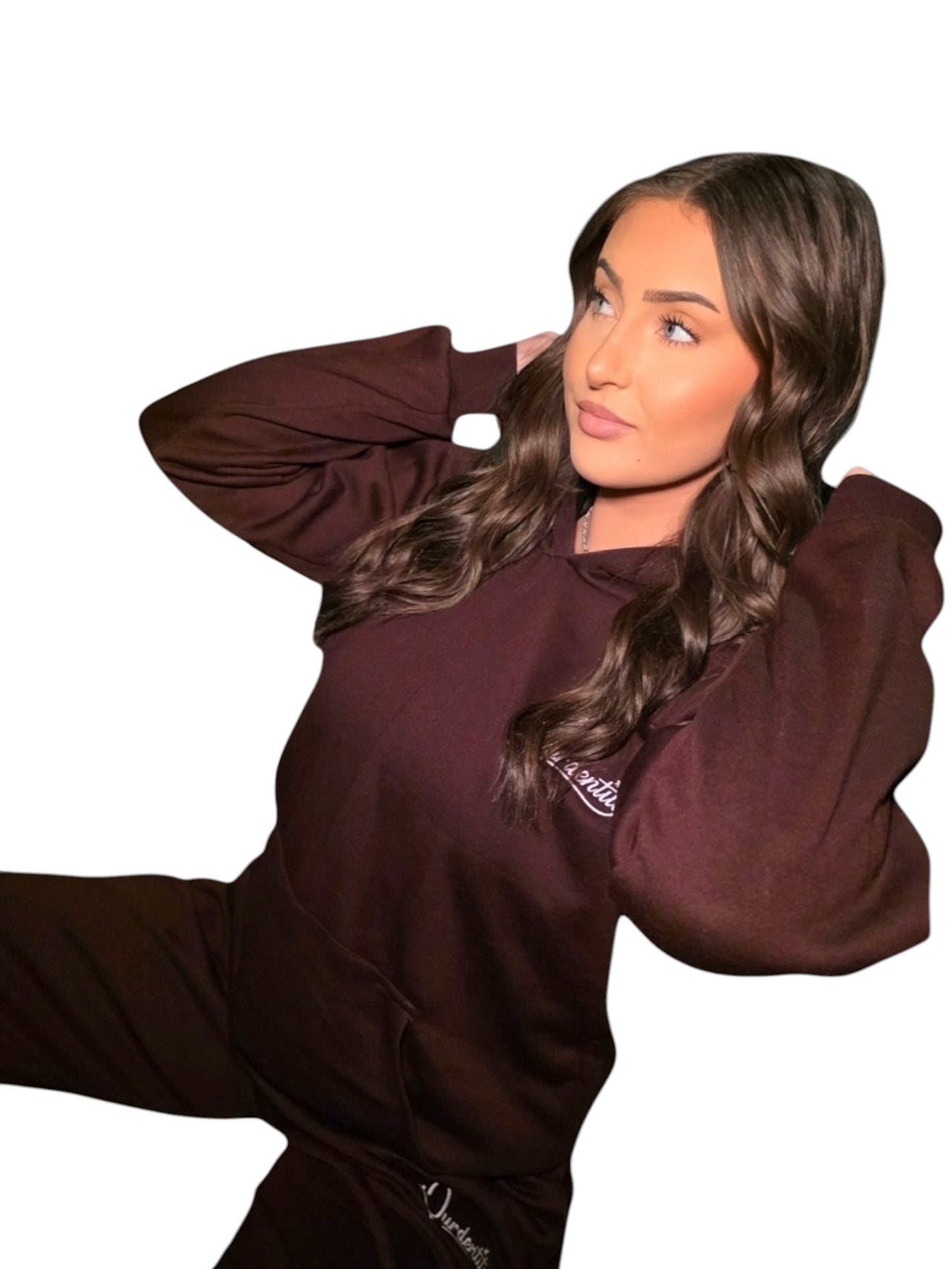 Satin Lined Brown Hoodie