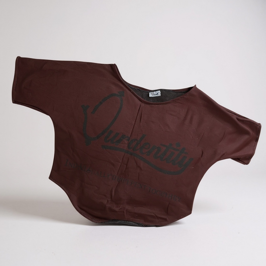 Brown Pump Cover Gym Top