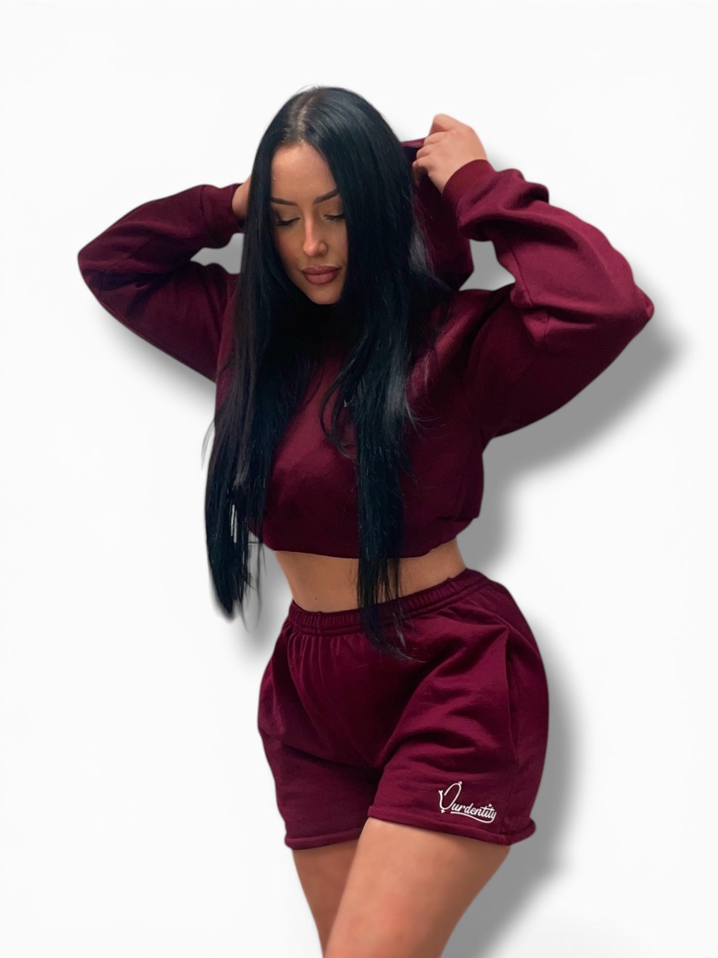 Dark wine lounge shorts