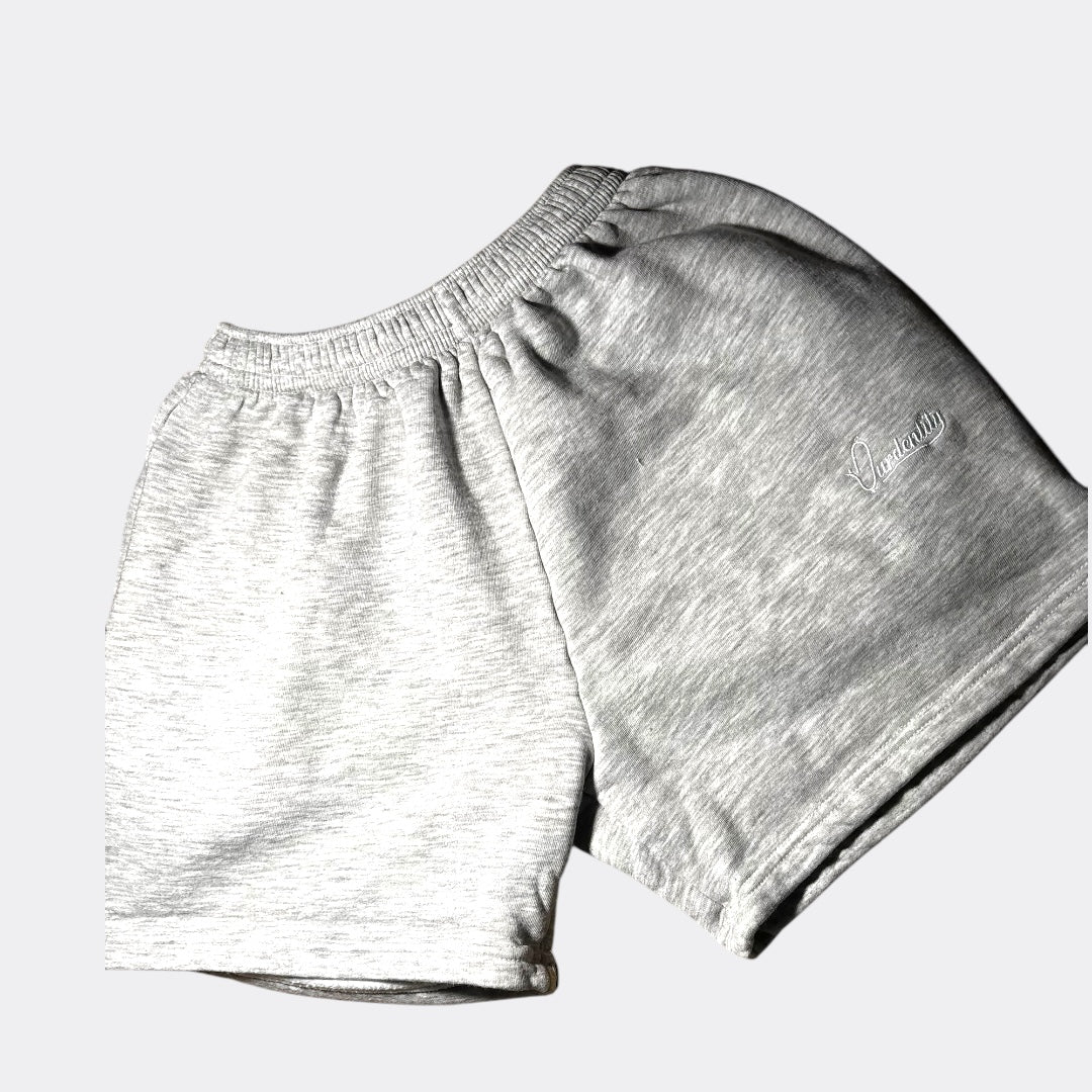 Silver Grey Tracksuit Shorts