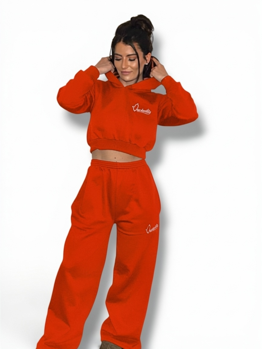 Red Baggy Style Joggers