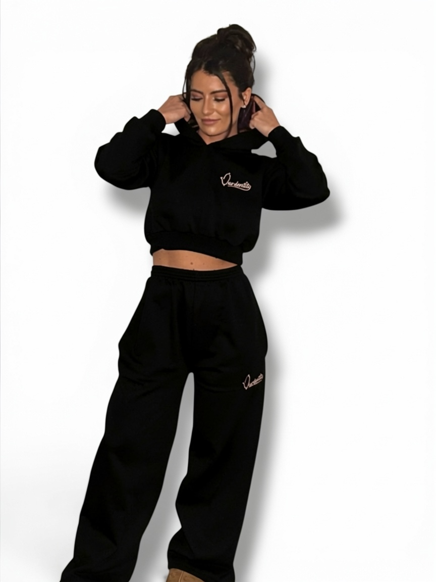 Black Baggy Style Joggers