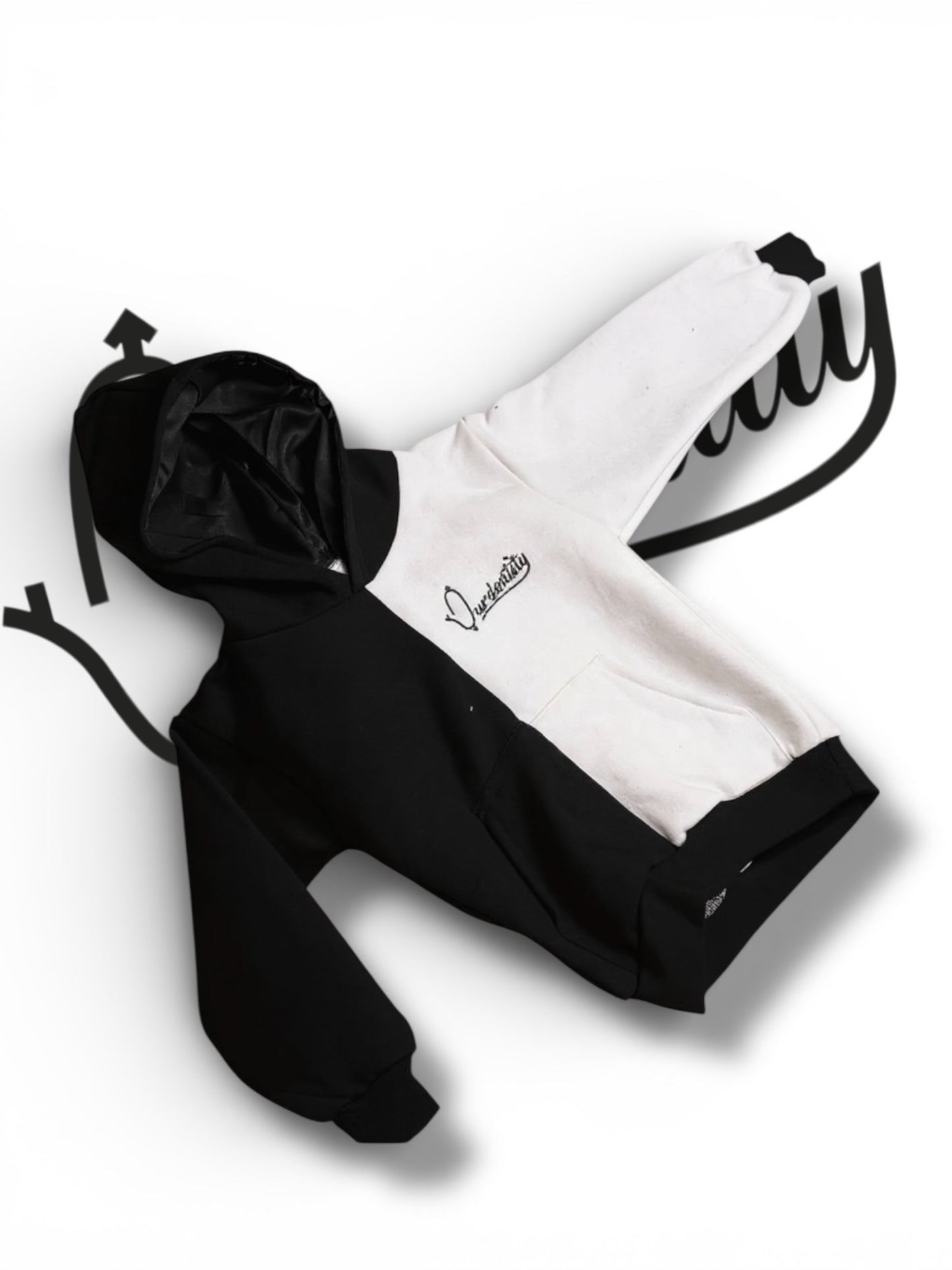 Black and White Kids Tracksuit