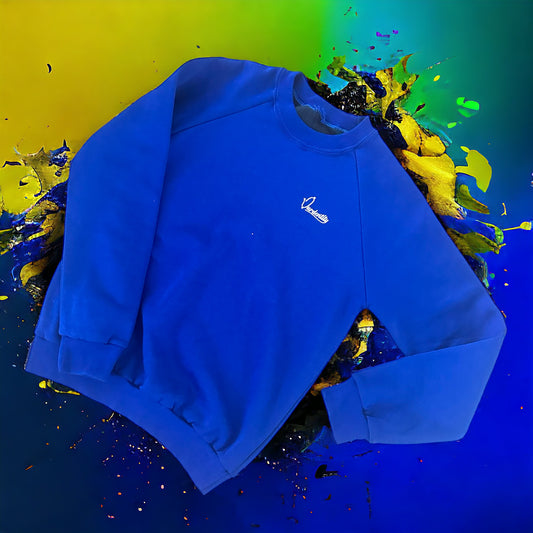 Royal blue jumper crew neck