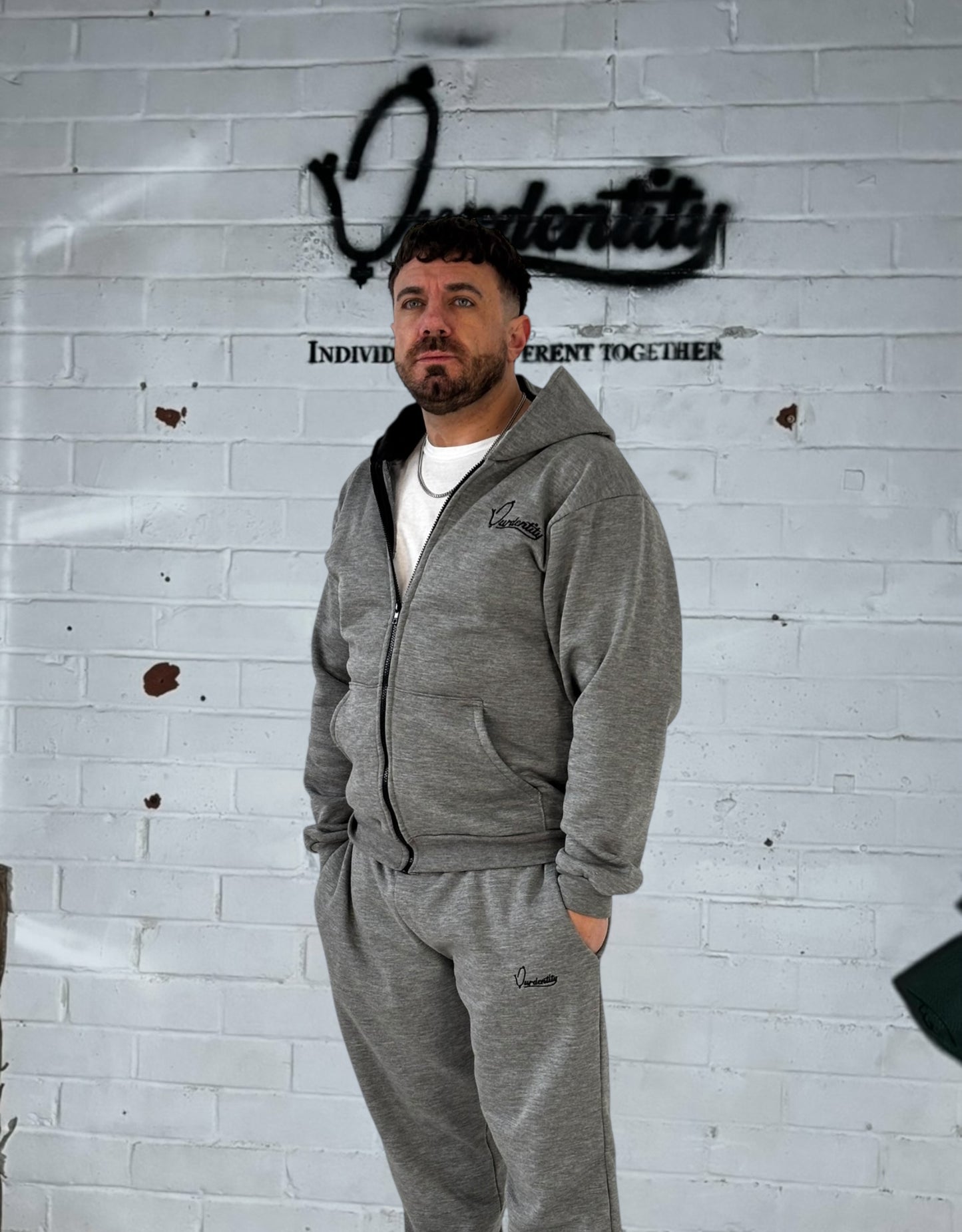 Satin Lined Raven Grey Hoodie