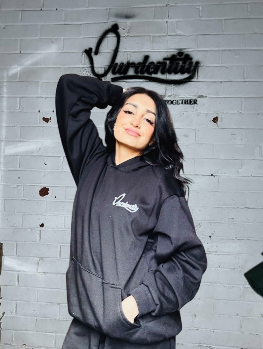 Satin Lined Black Hoodie