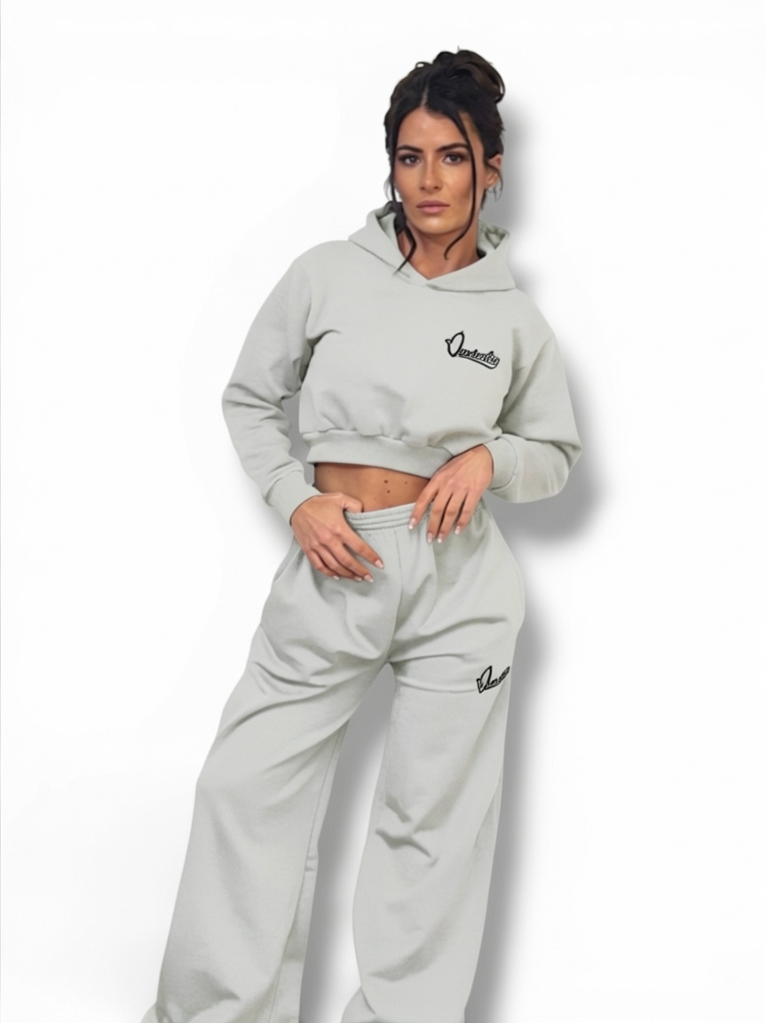 Silver Grey Baggy Style Joggers
