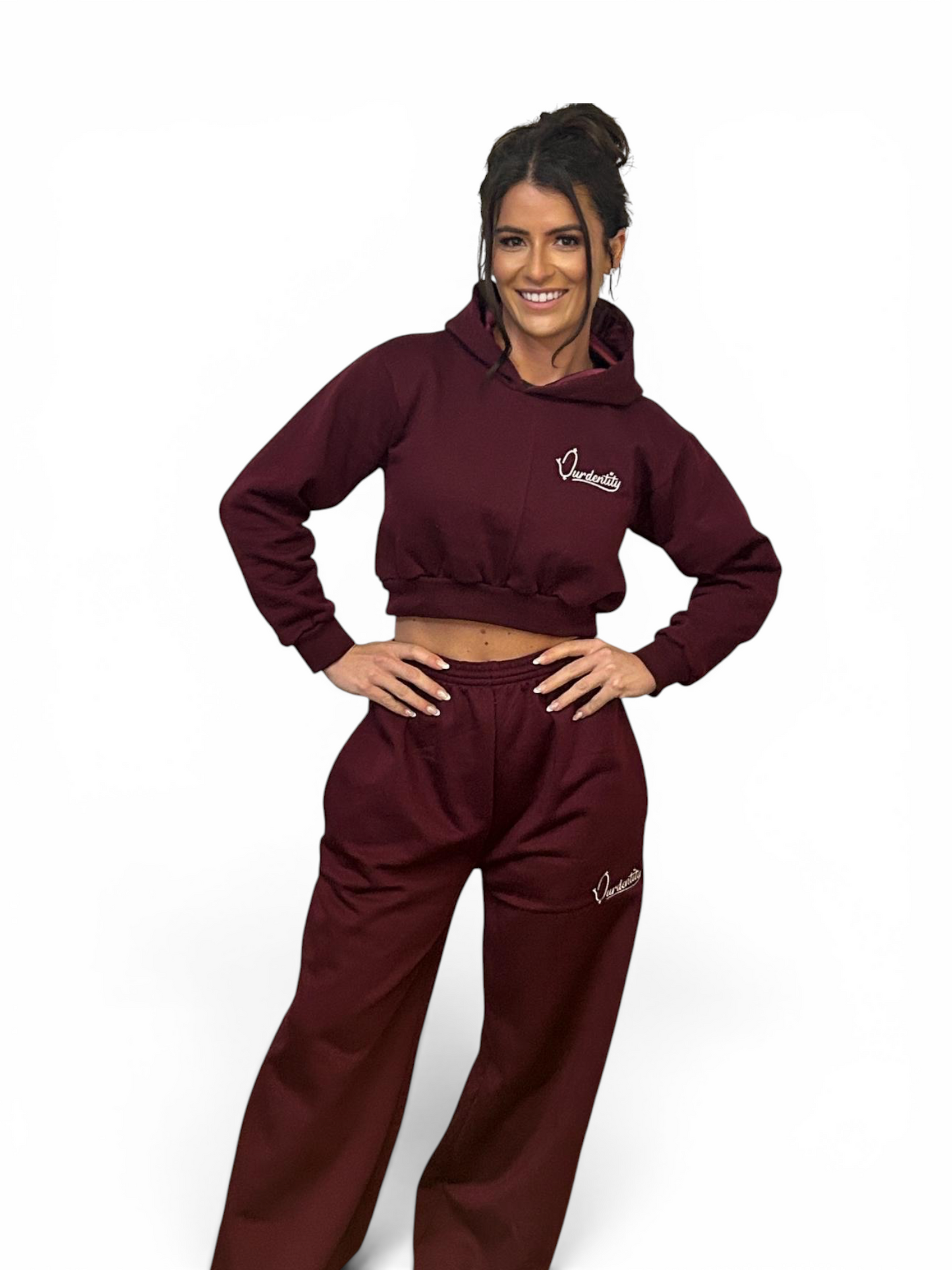 Dark Wine Baggy Style Joggers