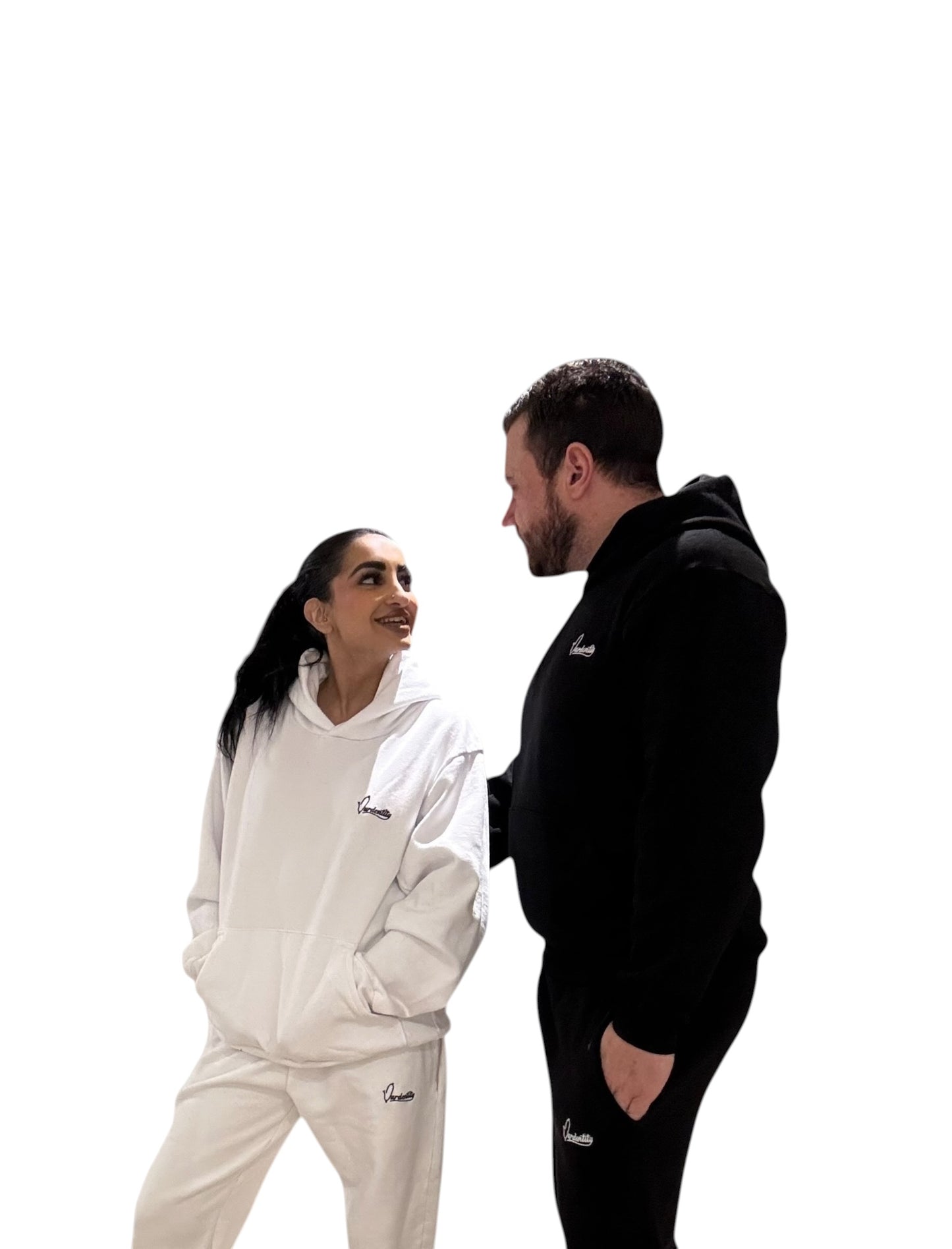 Signature White Joggers