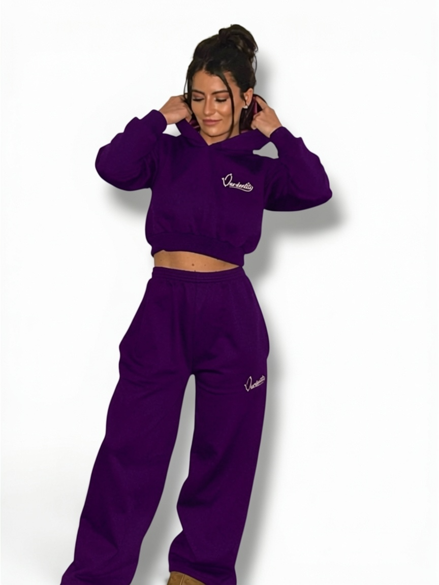 Purple Baggy Style Joggers