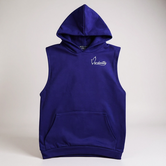 Purple Sleeveless Hoodie