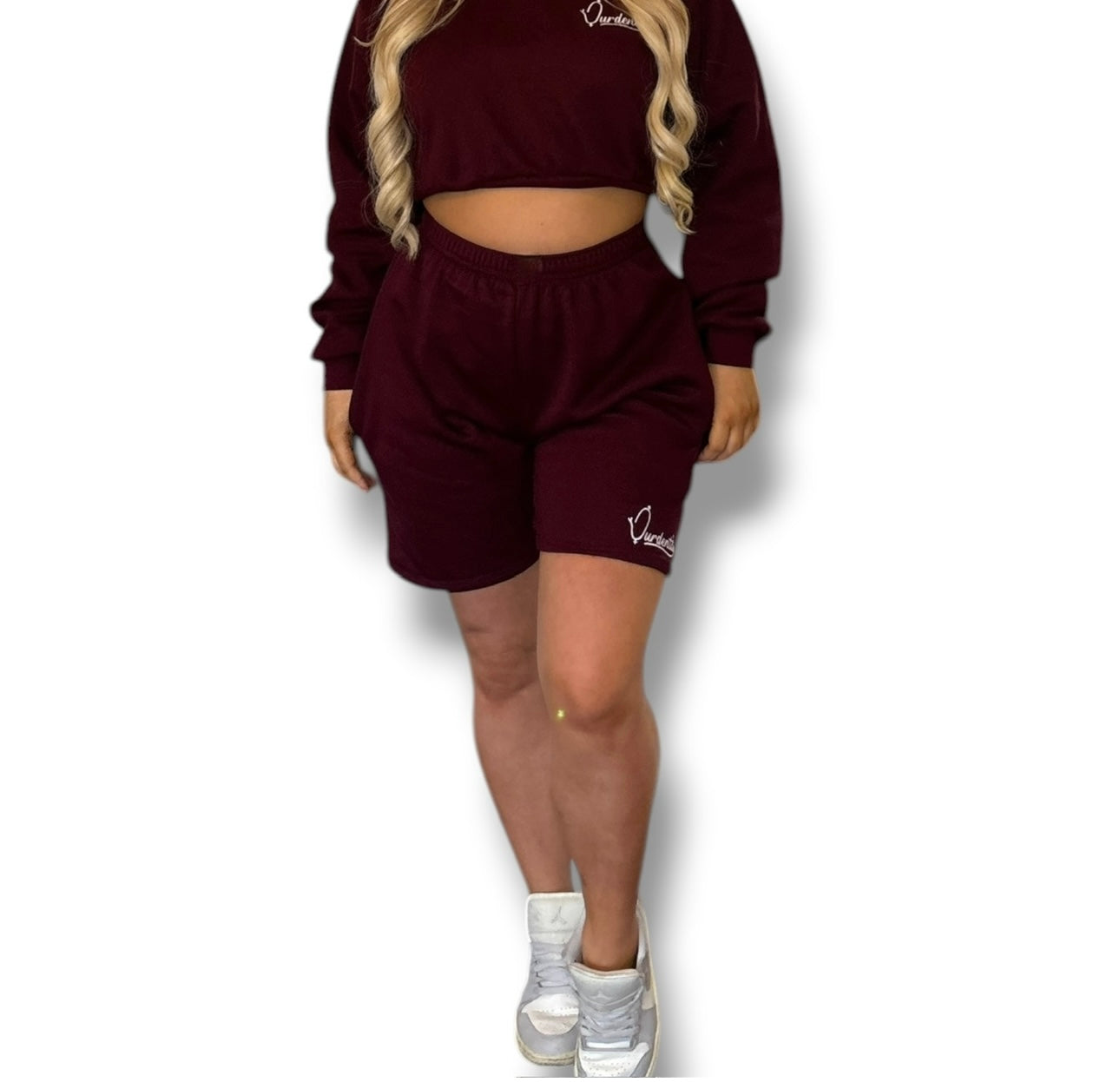 Dark wine lounge shorts