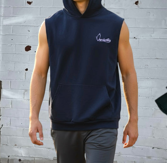 Navy Blue Signature Gym Hoodie