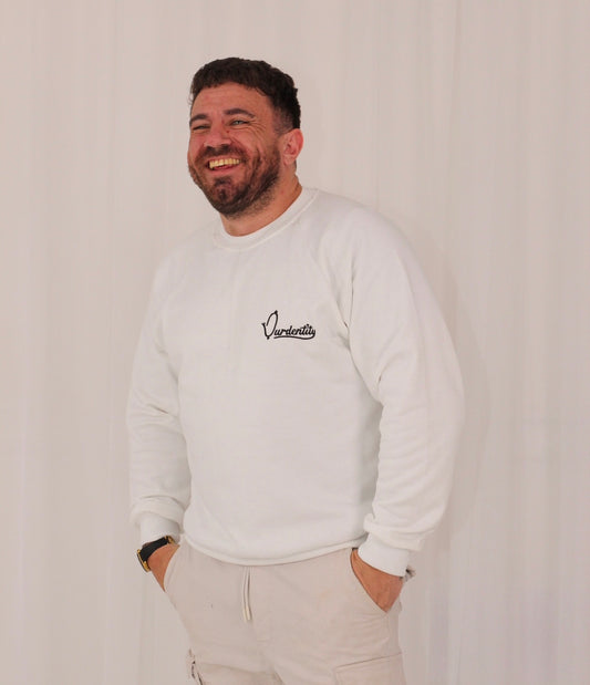 White Crew Neck Jumper