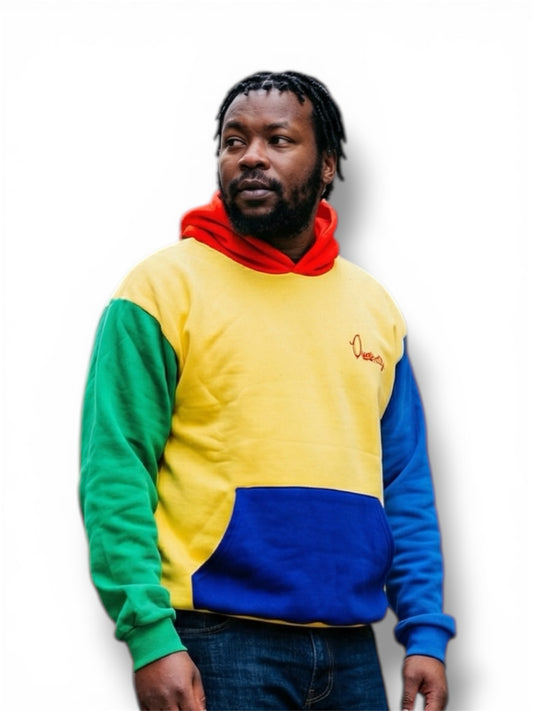 Colourblock Yellow Hoodie