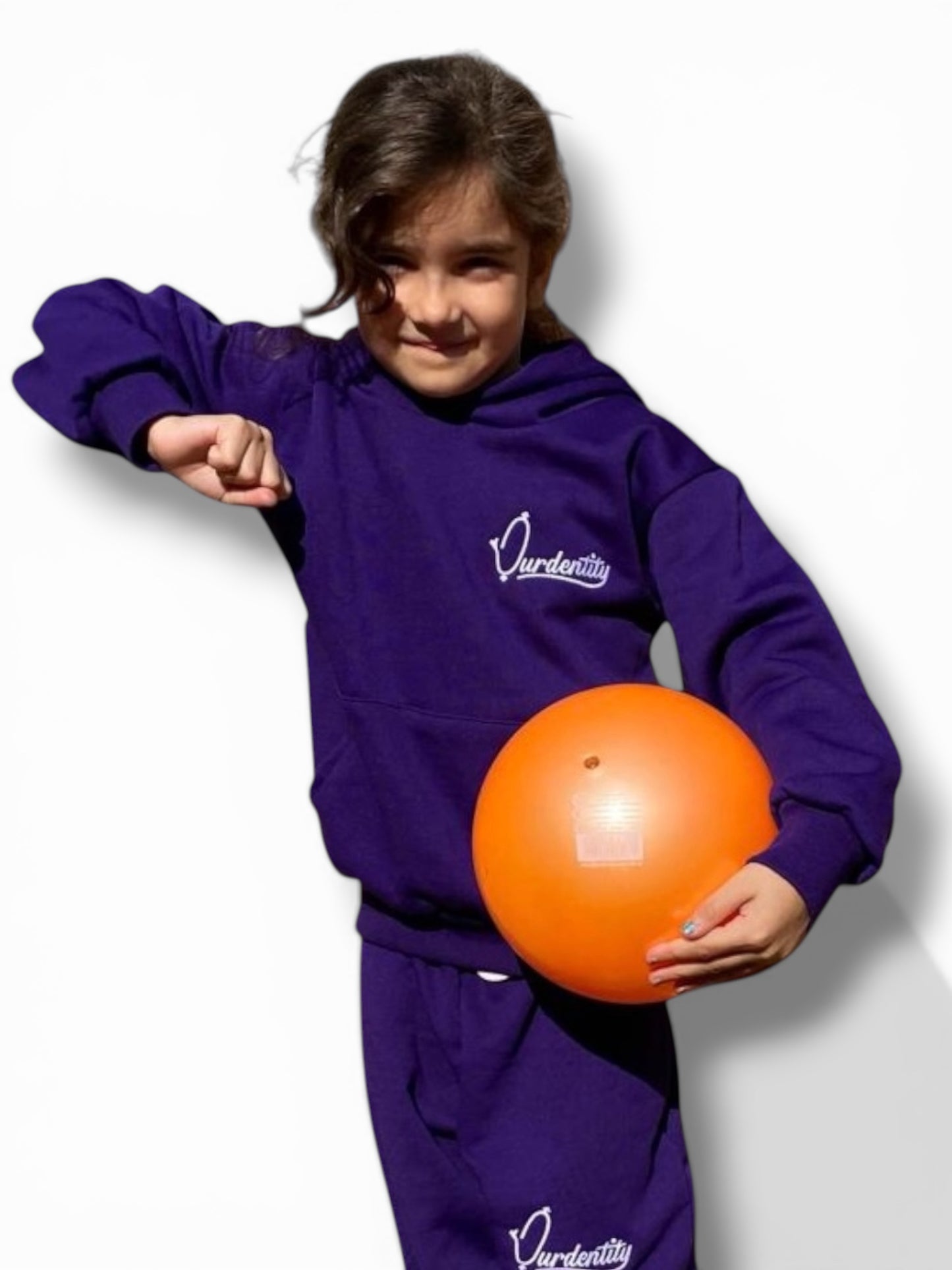 Purple kids tracksuit