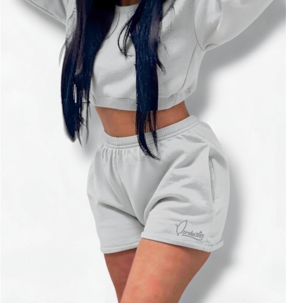 Silver Grey Lounge Shorts