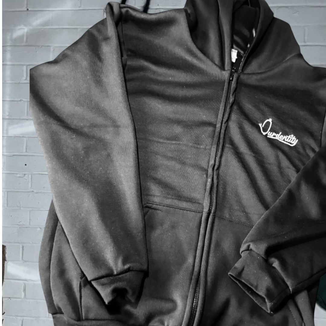 Satin Lined Black Hoodie