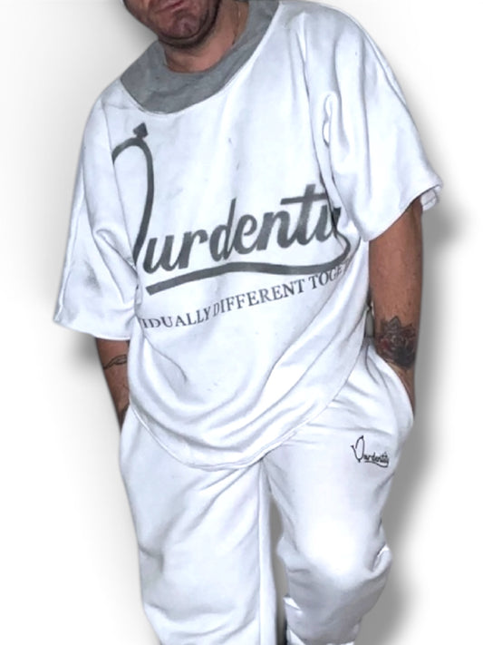 White Pump Cover Gym Top