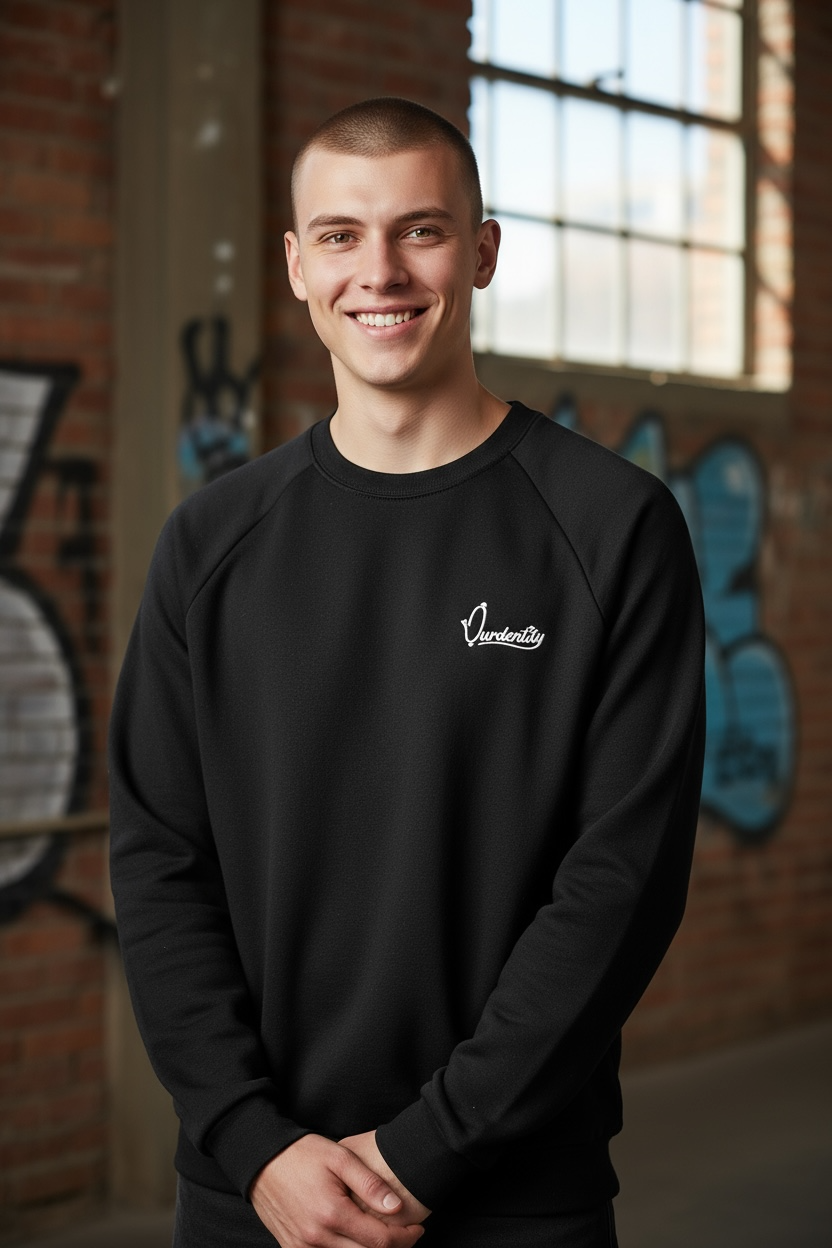 Black Crew Neck Jumper