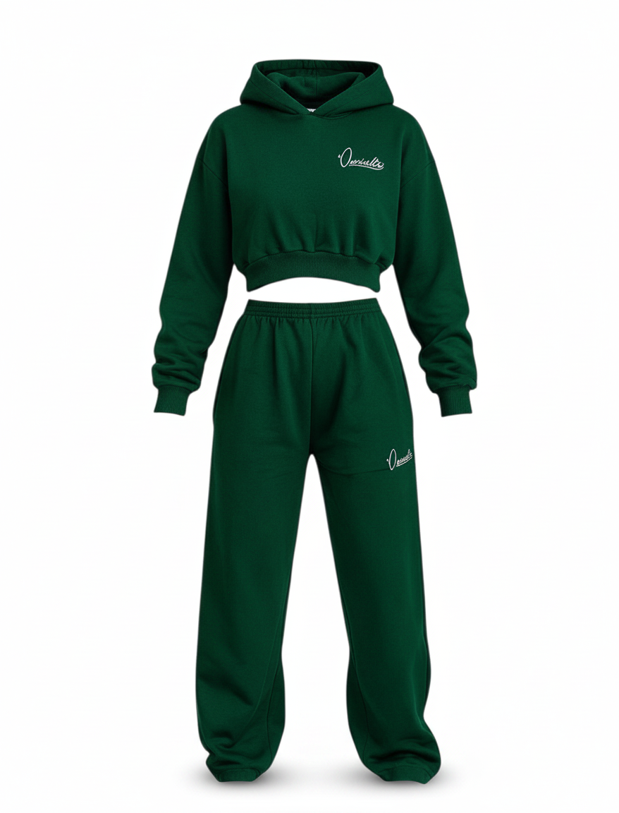 Forest Green Baggy Style Joggers